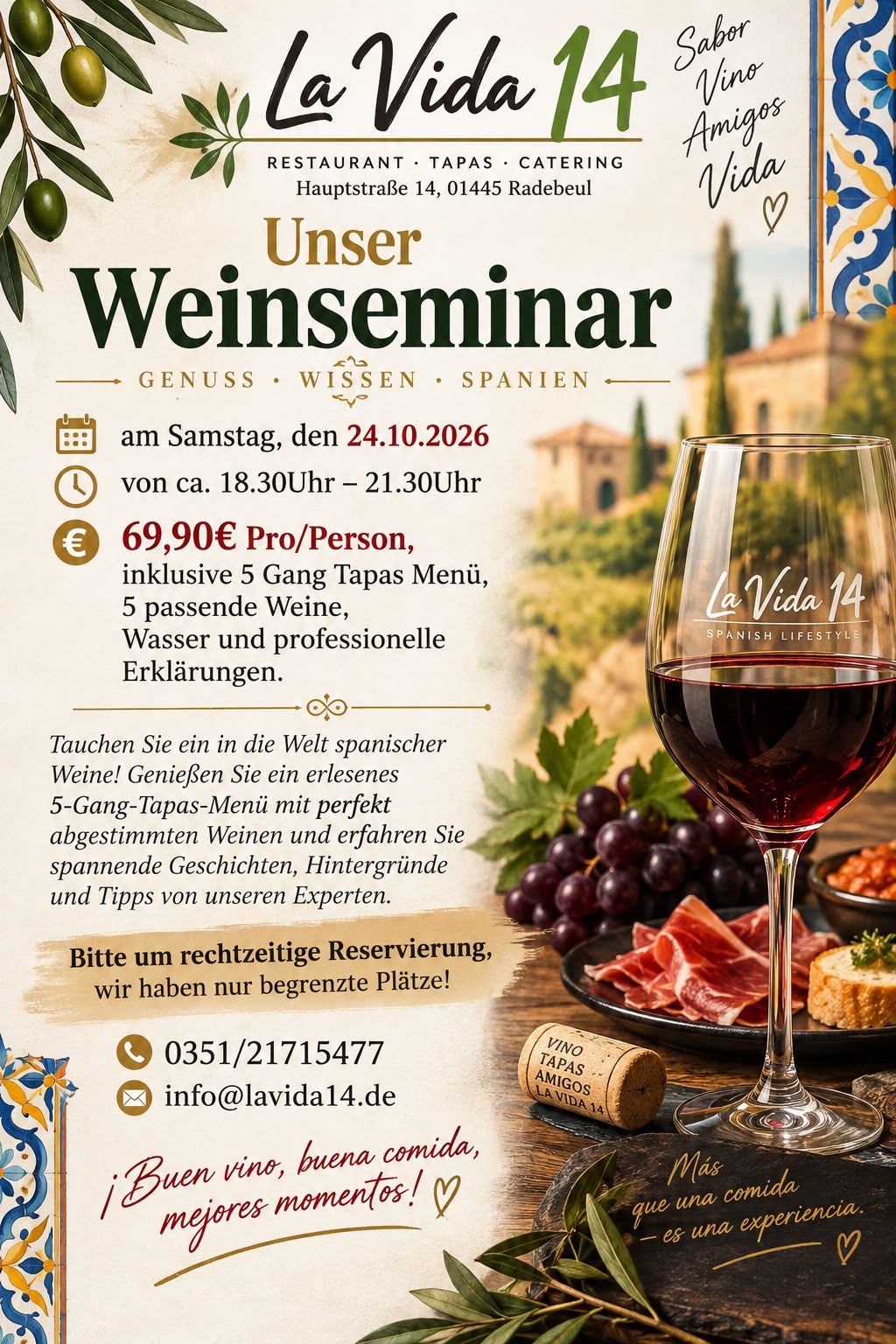 Weinseminar am 24.10.2026